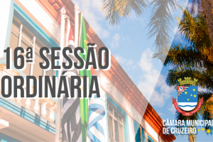 16ª Sessão Ordinária trata sobre criação de cargos efetivos da Câmara Municipal de Cruzeiro
