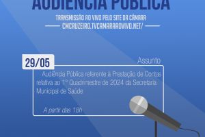 Audiência Pública - 29/05/2024 - Secretaria Municipal de Saúde