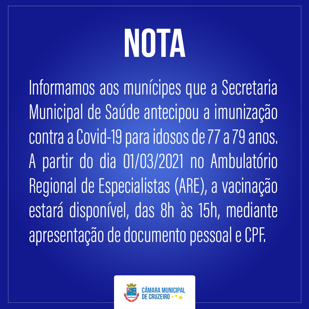 Nota Vacinação