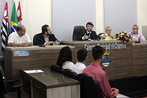 Mesa da Sessão Solene de entrega do Diploma Talento Jovem 2016
